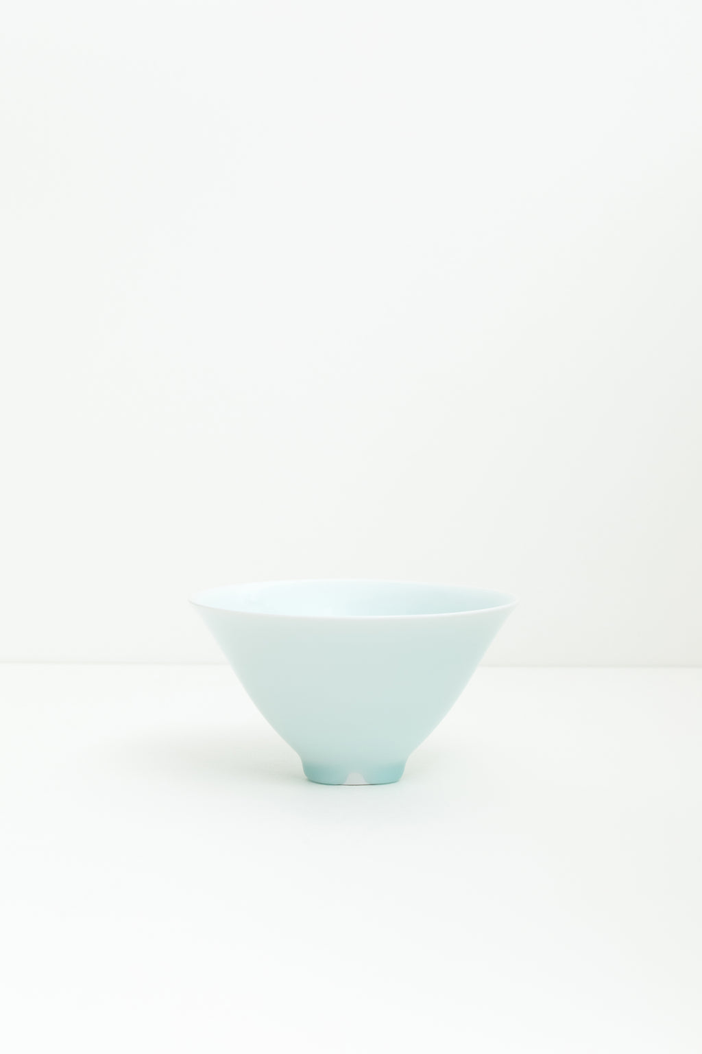 Pale Celadon Flared Bowl with fingermarks