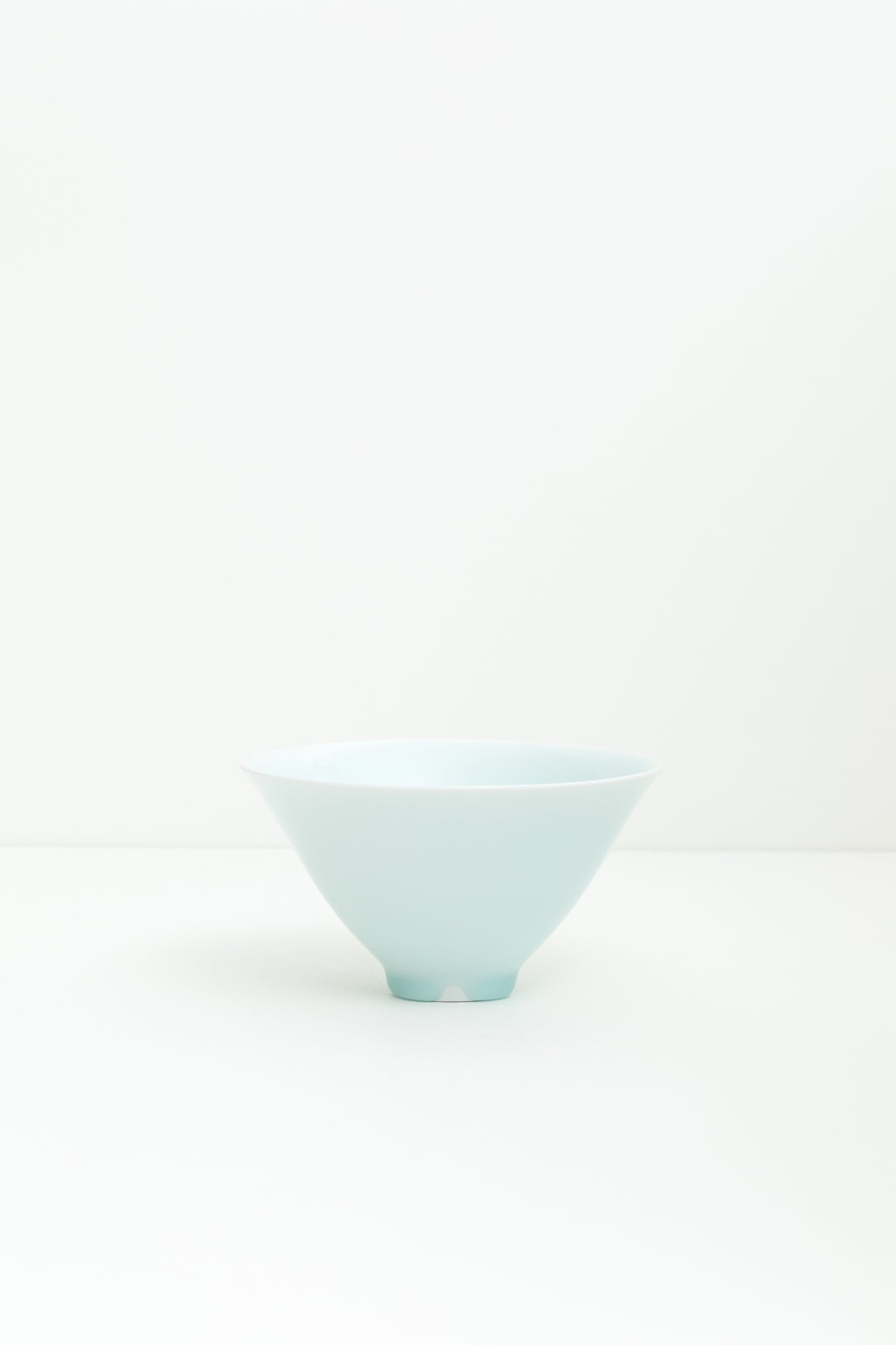 Pale Celadon Flared Bowl with fingermarks