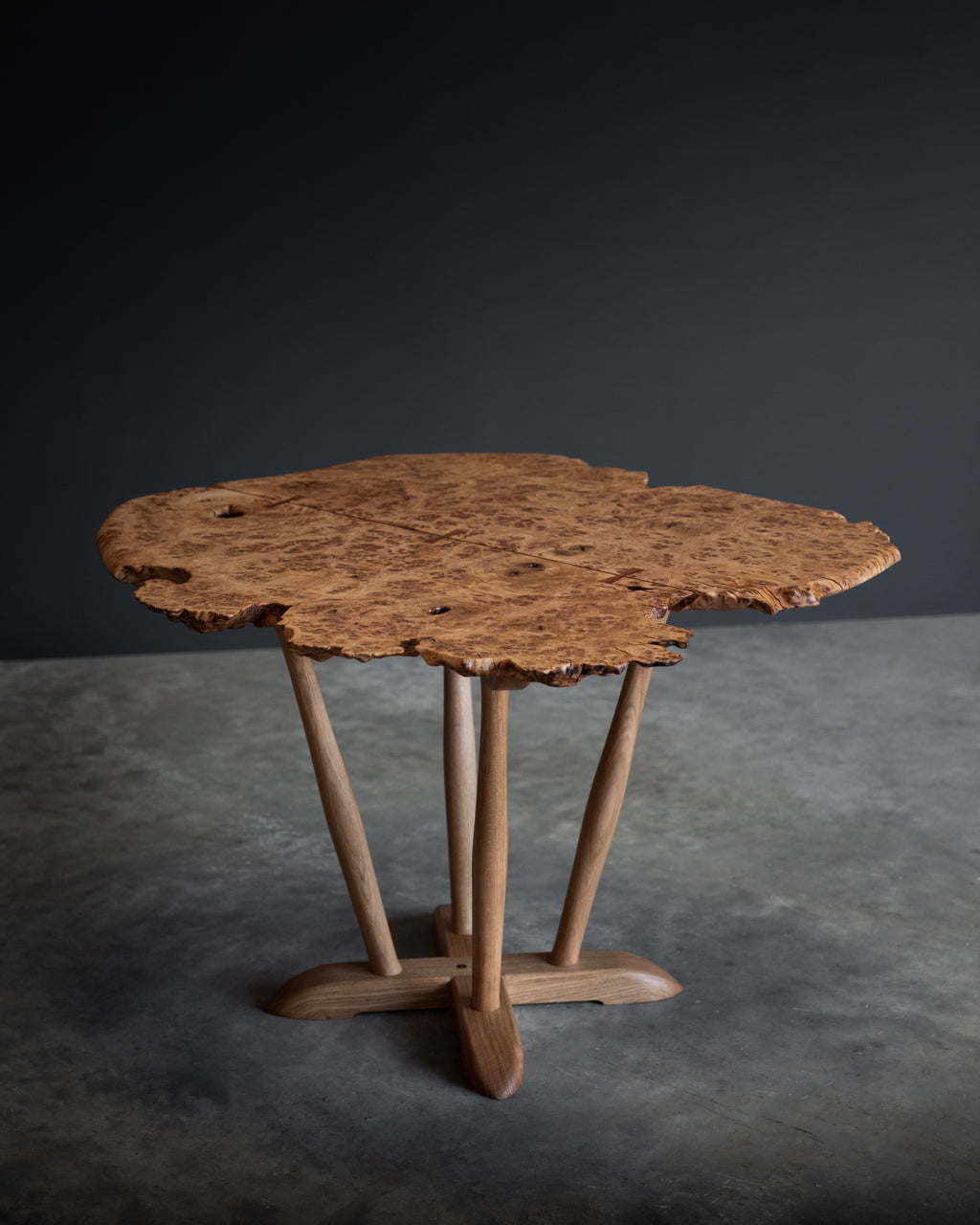 English Burr Dining Table