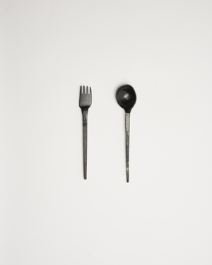 Fork & Spoon Set (Black) 1