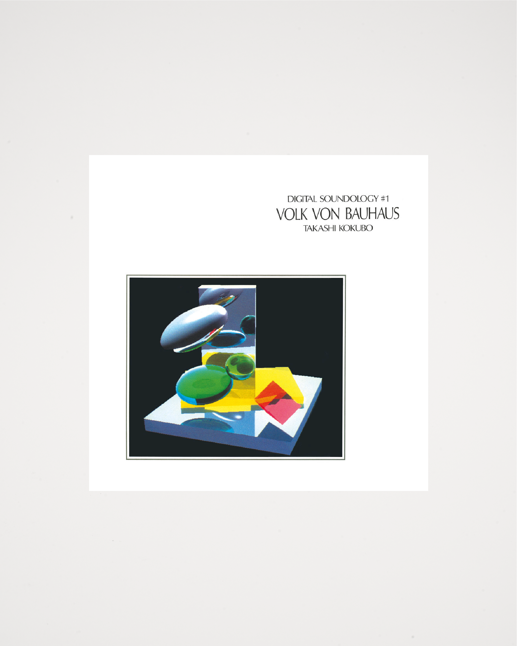 Digital Soundology #1 LP - Takashi Kokubo – otherthings by TSH
